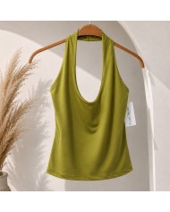 TOP ESCOTE U VERDE AGUACATE