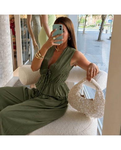 CONJUNTO NUDOS VERDE CAQUI