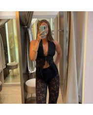 CONJUNTO ENCAJE NEGRO