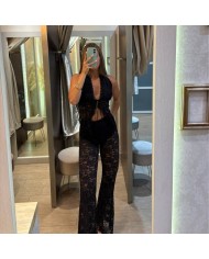 CONJUNTO ENCAJE NEGRO