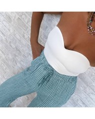 PANTALÓN RAYAS TURQUESA