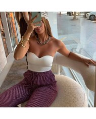 PANTALÓN RAYAS MORADO