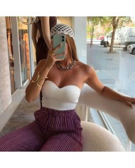 PANTALÓN RAYAS MORADO