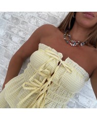 CONJUNTO VICHY AMARILLO