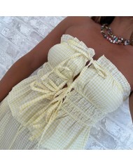 CONJUNTO VICHY AMARILLO