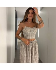 CONJUNTO VICHY TAUPÉ
