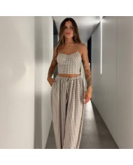 CONJUNTO VICHY TAUPÉ