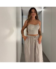CONJUNTO VICHY TAUPÉ