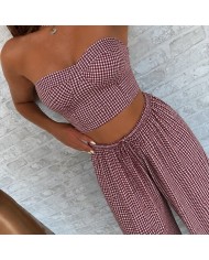 CONJUNTO VICHY VINO