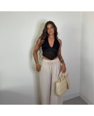 PANTALÓN FLUIDO CREMA