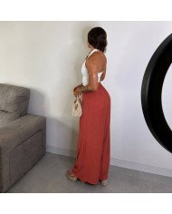 PANTALÓN FLUIDO TEJA