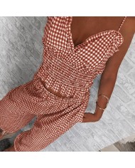 CONJUNTO VICHY TRIÁNGULO TEJA