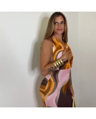 VESTIDO HALTER ACUARELA