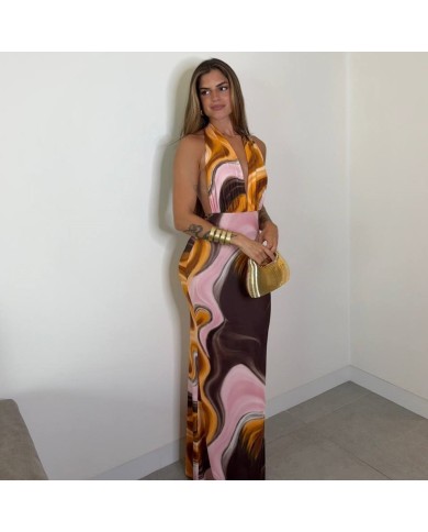 VESTIDO HALTER ACUARELA