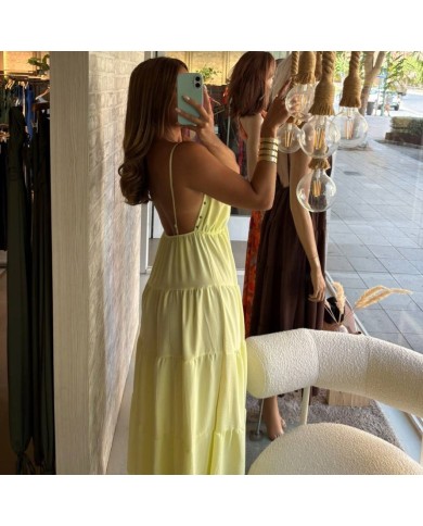 VESTIDO FLUIDO TACHAS LIMA