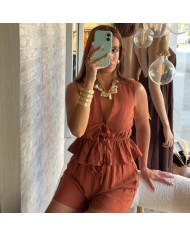 CONJUNTO NUDOS CORTO TEJA