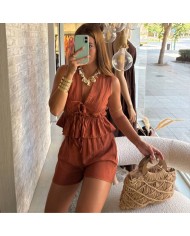 CONJUNTO NUDOS CORTO TEJA