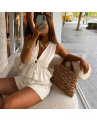 CONJUNTO NUDOS CORTO BLANCO