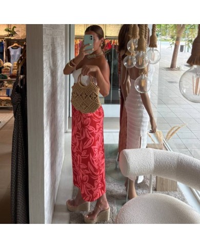 FALDA ESTAMPADA CORAL