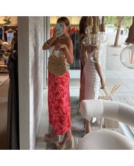 FALDA ESTAMPADA CORAL