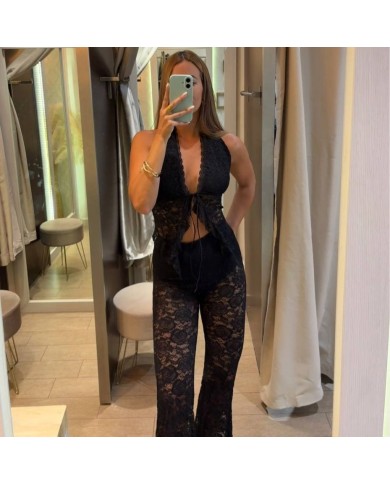CONJUNTO ENCAJE NEGRO