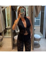CONJUNTO ENCAJE NEGRO