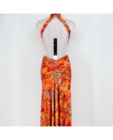 VESTIDO ELVIRA ESTAMPADO NARANJA