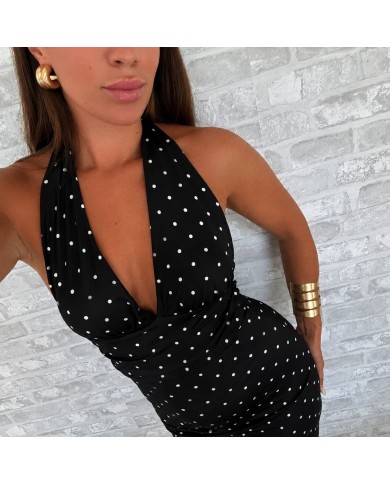 VESTIDO LUNARES NEGRO