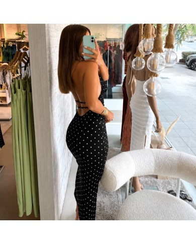 VESTIDO LUNARES NEGRO
