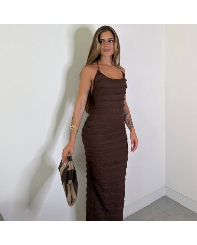 VESTIDO ATENAS CHOCO