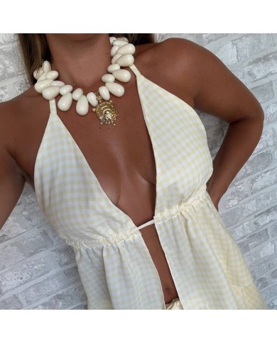 CONJUNTO VICHY AMARILLO