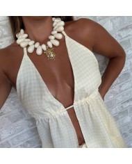 CONJUNTO VICHY AMARILLO