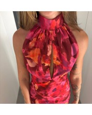 VESTIDO FLUIDO ESTAMPADO