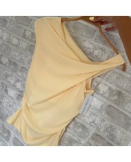 TOP ASIMÉTRICO AMARILLO MANTEQUILLA