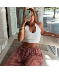 PANTALÓN VICHY TEJA